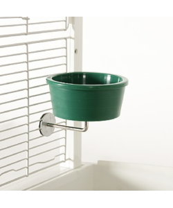 Parrot Feeding Bowl with Stainless Steel Holder Large